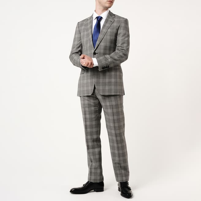 Richard James Savile Row Grey Check Wool Suit