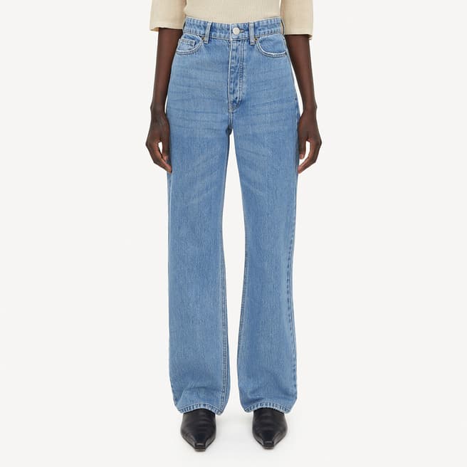 By Malene Birger Blue Organic Cotton Miliumlo Bootcut Jeans