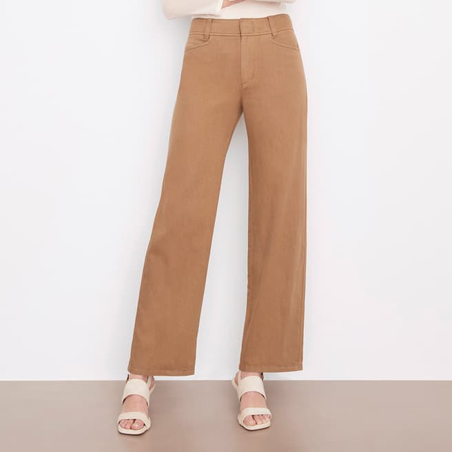 Vince Camel High Waist Washed Casual Pant