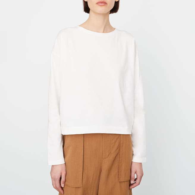 Vince White Pull Over Cotton Sweater