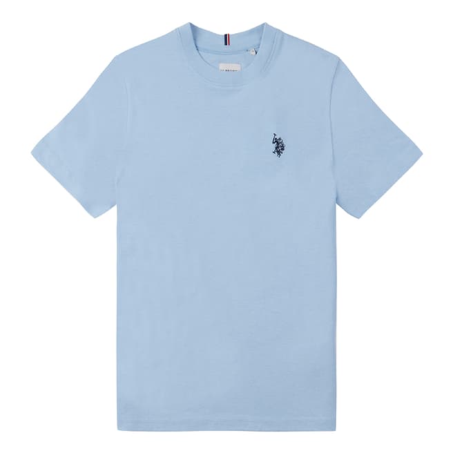 U.S. Polo Assn. Boy's Blue Embroidered Logo Cotton T-Shirt