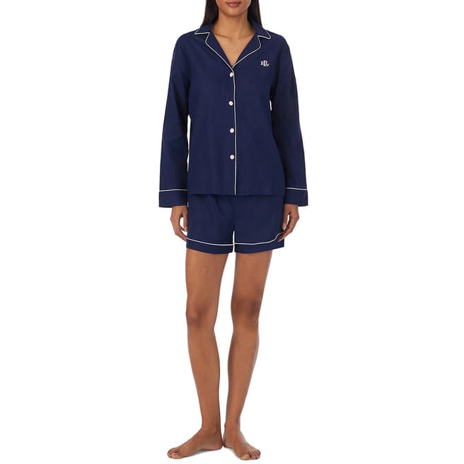 Ralph Lauren Navy Short Pyjama Set