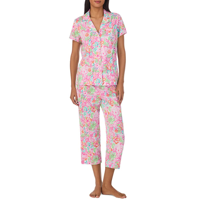 Ralph Lauren Multi Floral Capri Pyjama Set