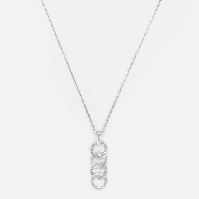 MUSE Silver Ronds Entrelaces Diamond Necklace