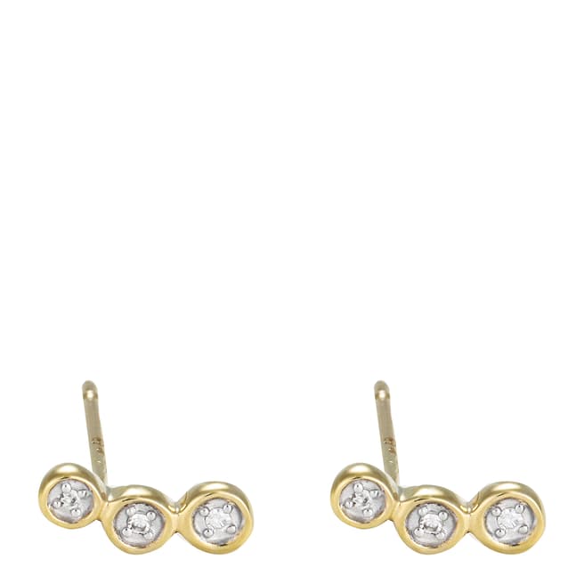 MUSE Gold Diamond Earrings