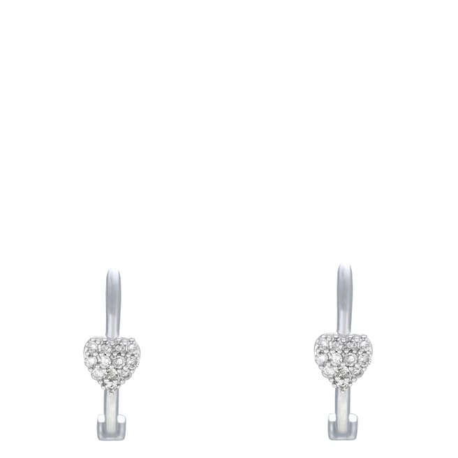MUSE Silver Coeur Jumelle Diamond Earrings