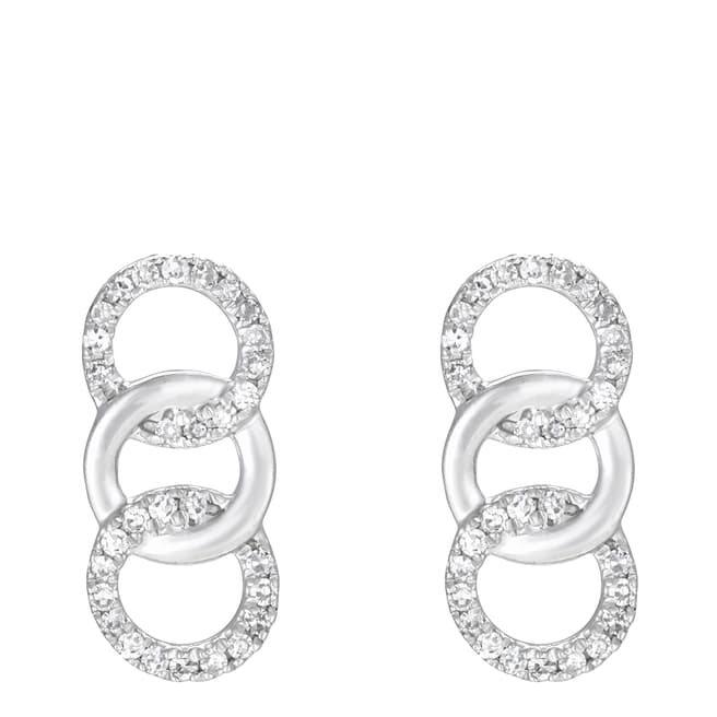 MUSE Silver Ollie Diamond Earrings