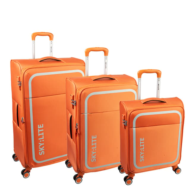 Skyflite Orange Skyflite Breeze 55/71/81cm Trolley Cases