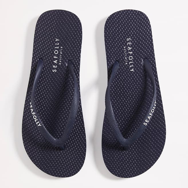 Seafolly Navy Walkabout Navy Flip Flop