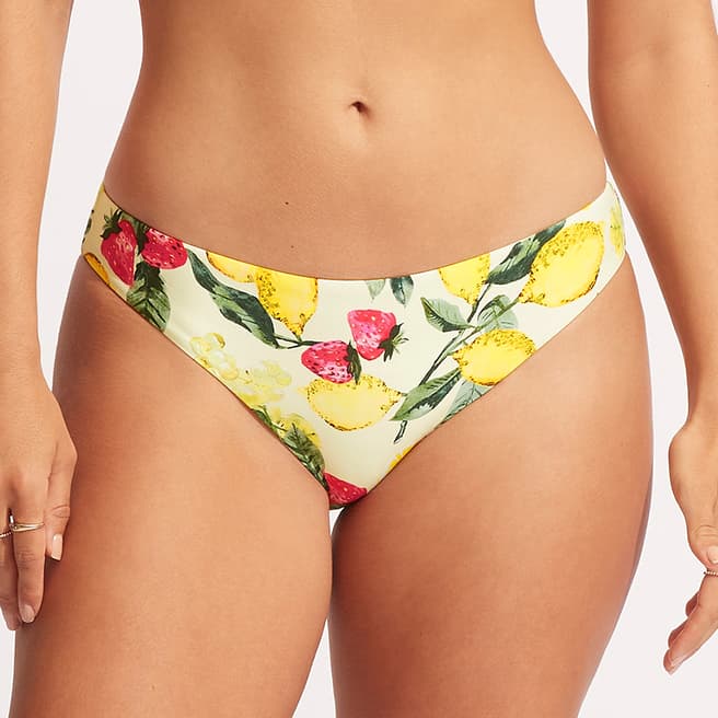 Seafolly Yellow Lemoncello Hipster Brief