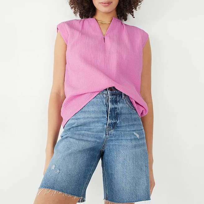 hush Pink Sylvia Cotton Top