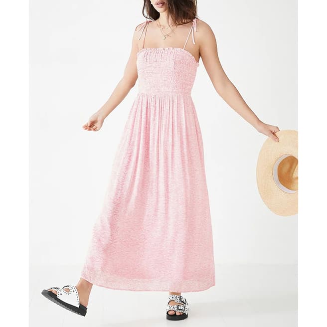 hush Pink Alessia Midi Dress