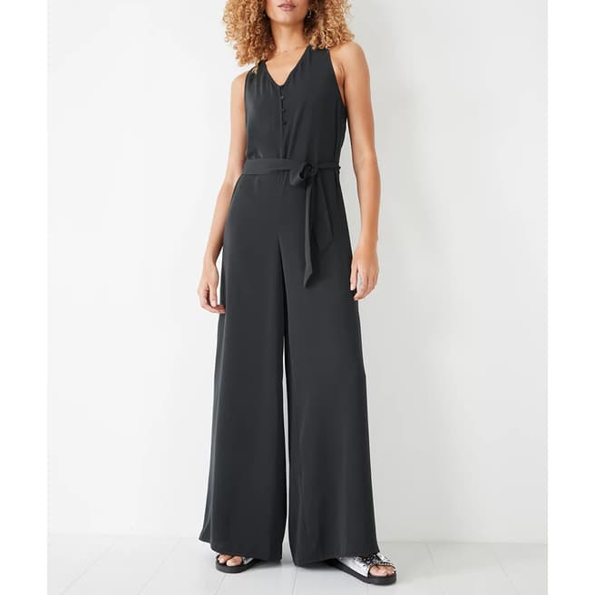 hush Black Twist Back Jumpsuit 