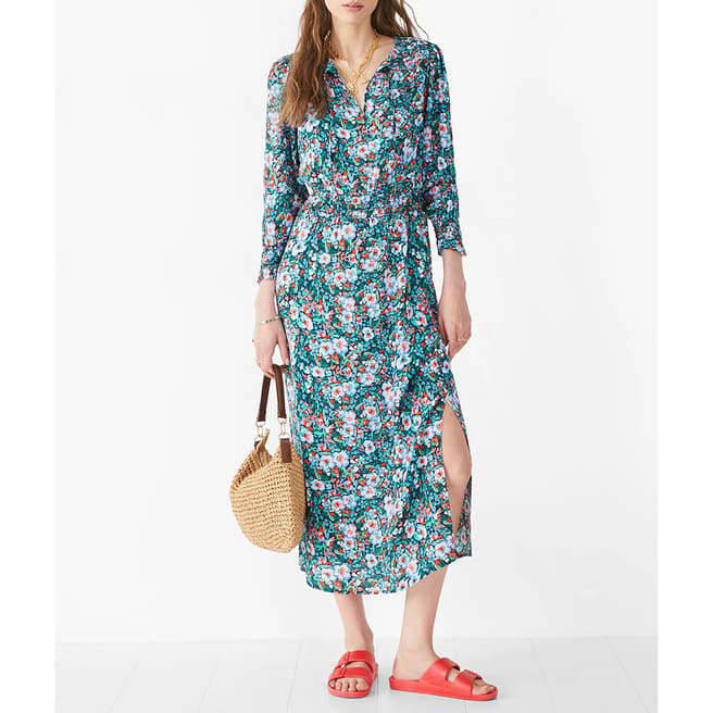 hush Floral Shelly Midi Dress 