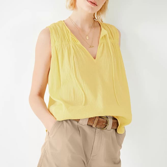 hush Yellow Clovia Cotton Top 