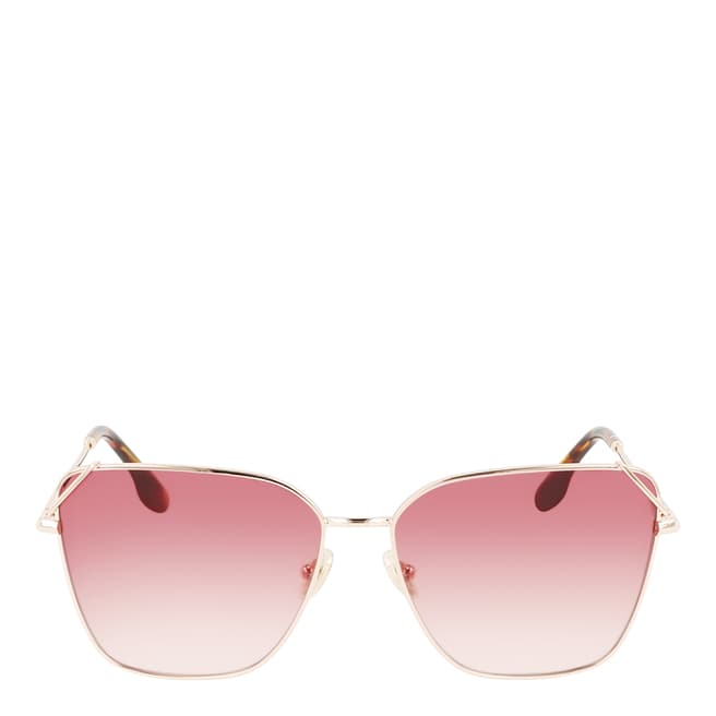 Victoria Beckham Women's Gold Victoria Beckham Sunglasses 59mm