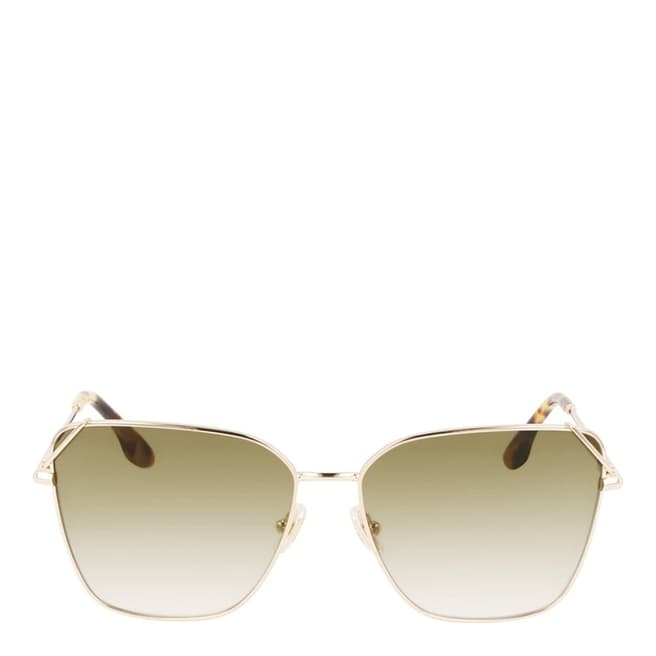 Victoria Beckham Women's Gold Victoria Beckham Sunglasses 59mm