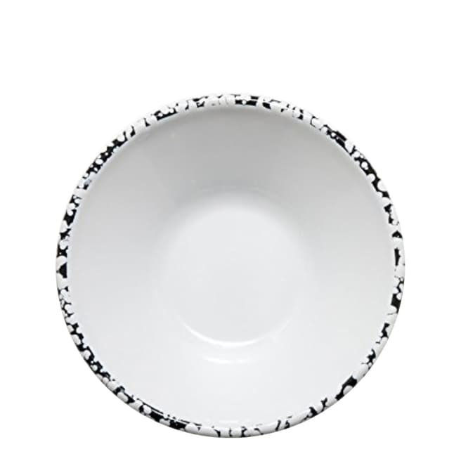 Bornn Set of 8 Enamel Monochrome White Bowl 17cm