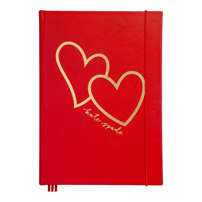 Kate Spade Take Note XL Notebook, Brushstroke Hearts
