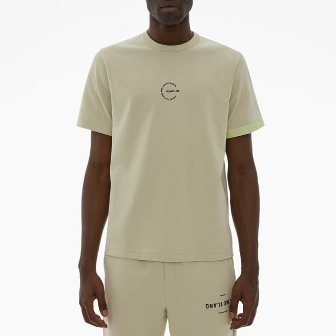 HELMUT LANG Cream Blocked Cotton T-Shirt