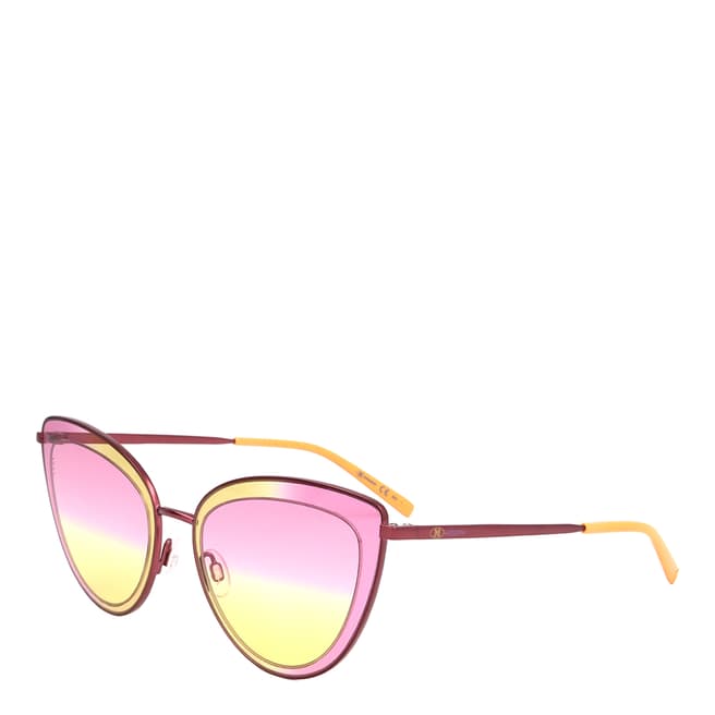 Missoni Fuchsia Yellow Cat Eye Sunglasses 53mm