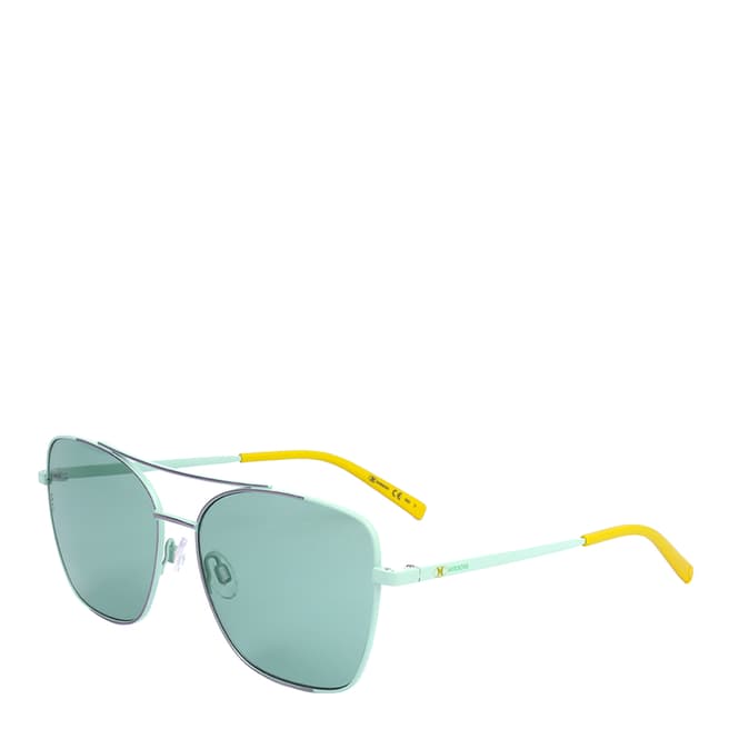 Missoni Green Lilac Aviator Sunglasses 57mm