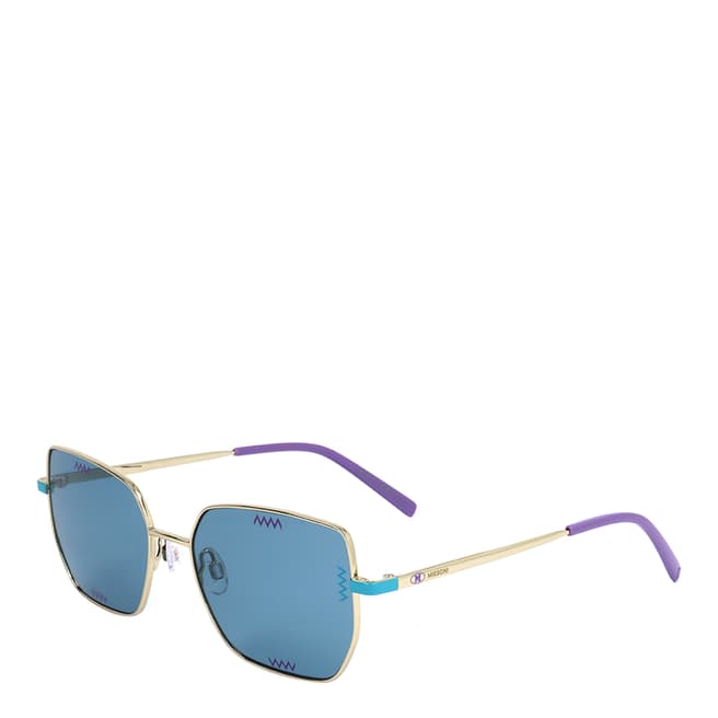 Missoni Gold Square Sunglasses 54mm