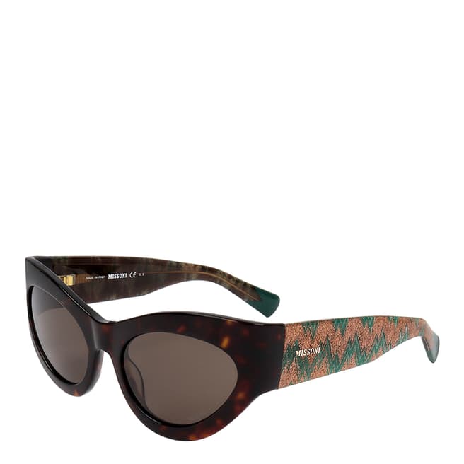 Missoni Havana Cat Eye Sunglasses 55mm