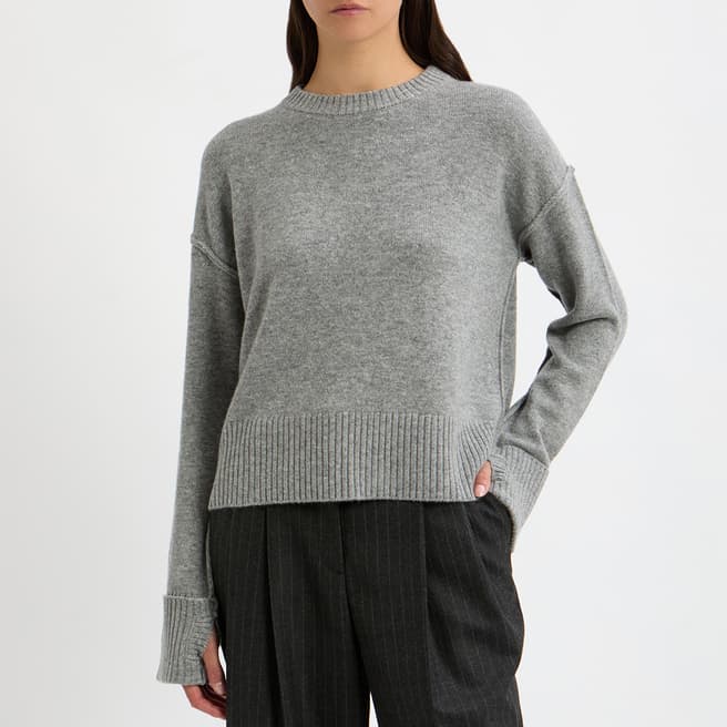 N°· Eleven Grey Cashmere Blend Round Neck Jumper