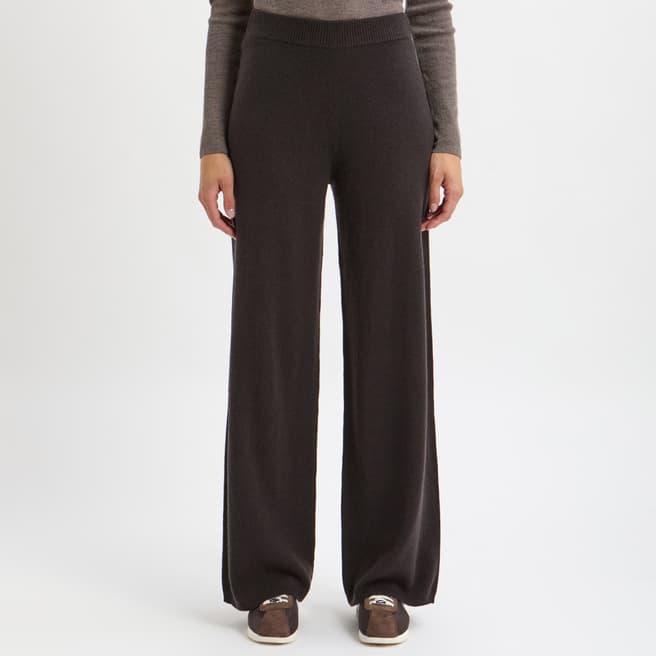 N°· Eleven Brown Cashmere Blend Straight Leg Jogger