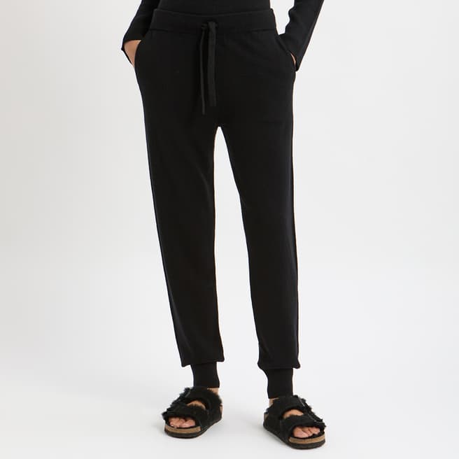 N°· Eleven Black Cashmere Blend Cuffed Joggers