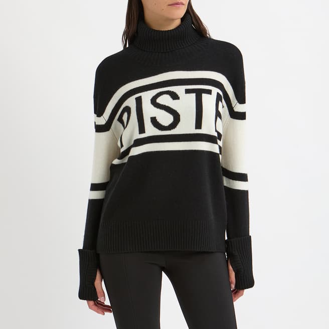 N°· Eleven Black Cashmere Blend Piste Jumper