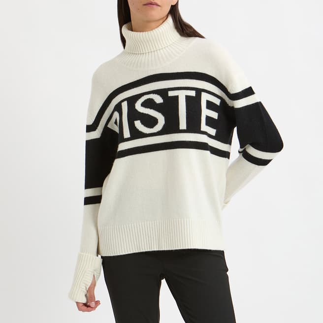 N°· Eleven Cream Cashmere Blend Piste Jumper