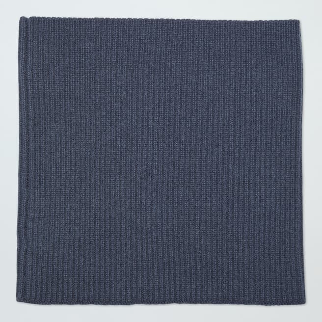 N°· Eleven Slate Cashmere Ribbed Snood