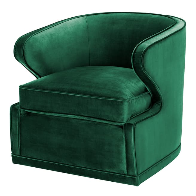 Eichholtz Dorset Swivel Chair, Roche Green Velvet