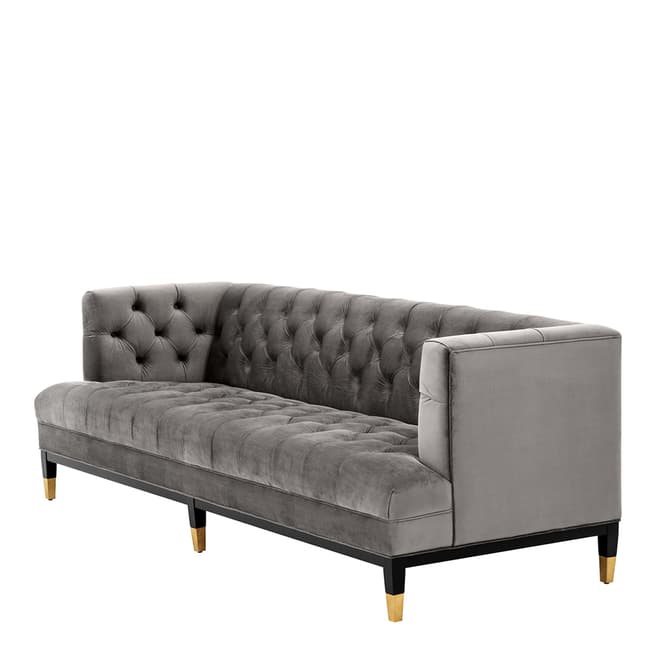 Eichholtz Castelle Sofa, Grey Velvet