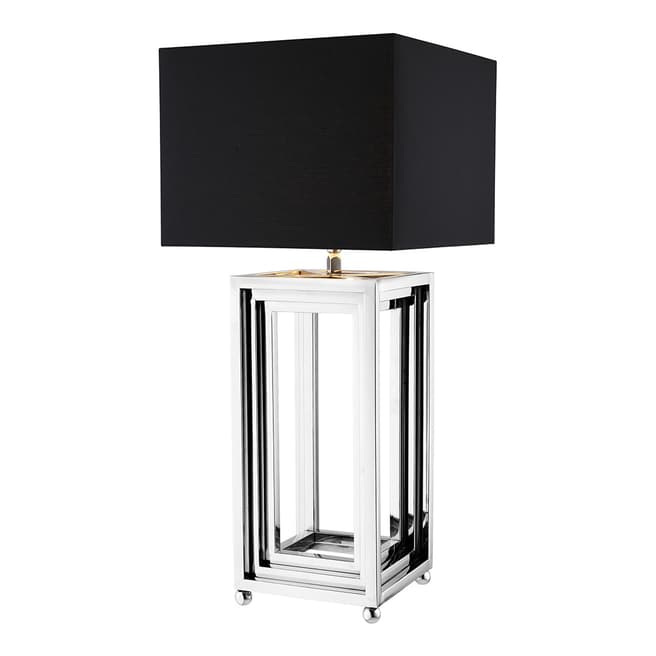 Eichholtz Menaggio Table Lamp, Nickel incl shade