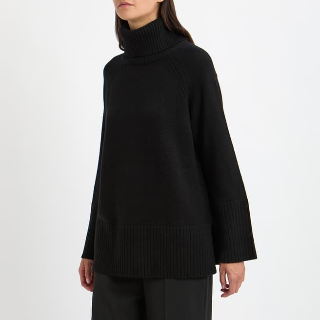 N°· Eleven Black Cashmere Roll Neck Tunic