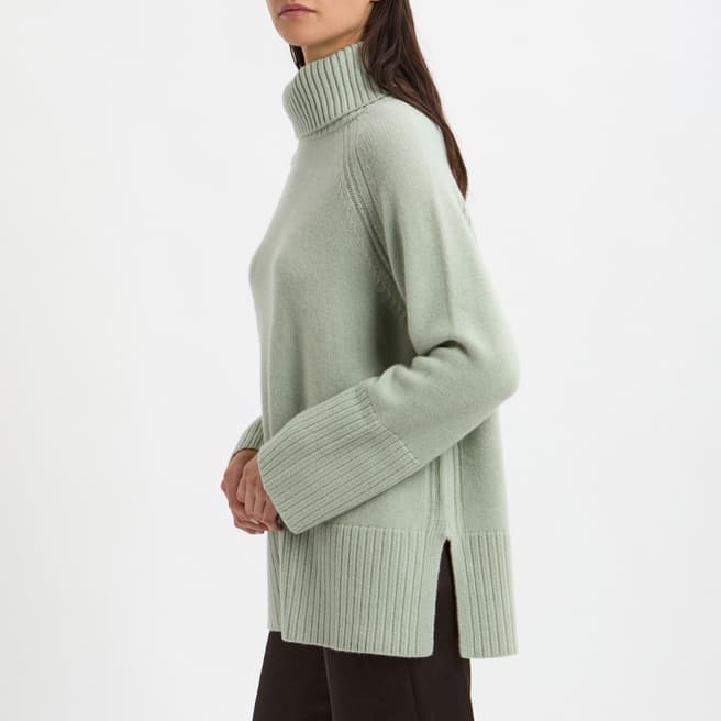 N°· Eleven Sage Cashmere Roll Neck Tunic