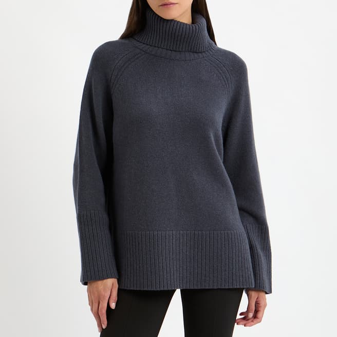 N°· Eleven Slate Cashmere Roll Neck Tunic