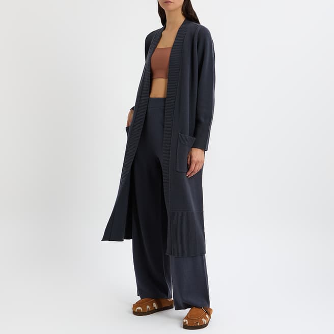 N°· Eleven Slate Wool Longline Cardigan