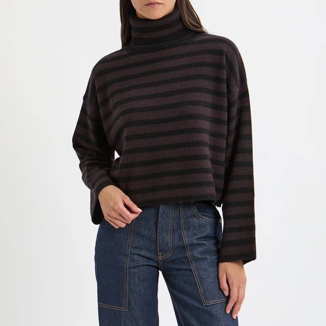 N°· Eleven Brown / Black Wool Stripe Jumper