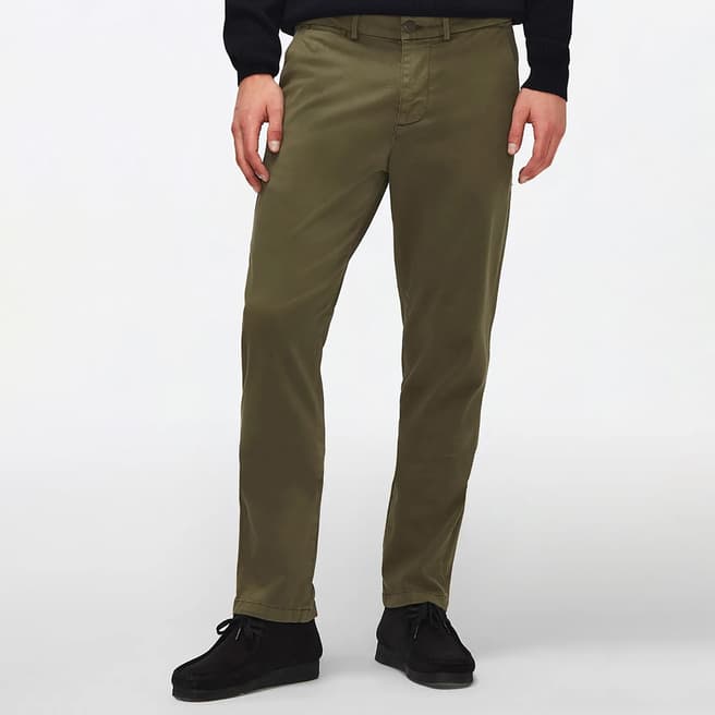 7 For All Mankind Khaki Slimmy Cotton Blend Chinos
