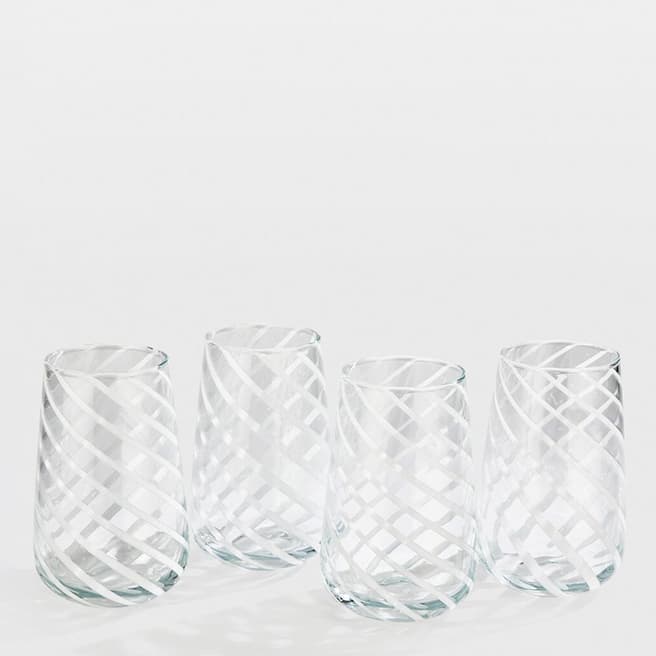 Soho Home Set of 4 Coletta HiBall Glass