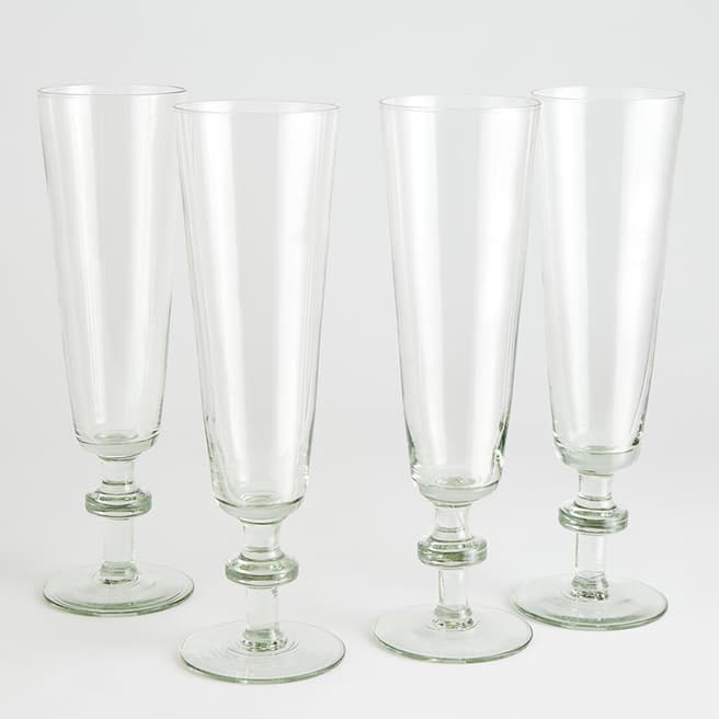 Soho Home Set of 4 Avenell Champagne Glass