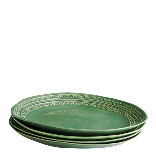 Soho Home Set of 4 Green Adderbury Dinner Plate
