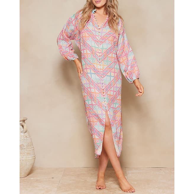 Tigerlily Multi Pomona Lorena Maxi Shirt Dress  