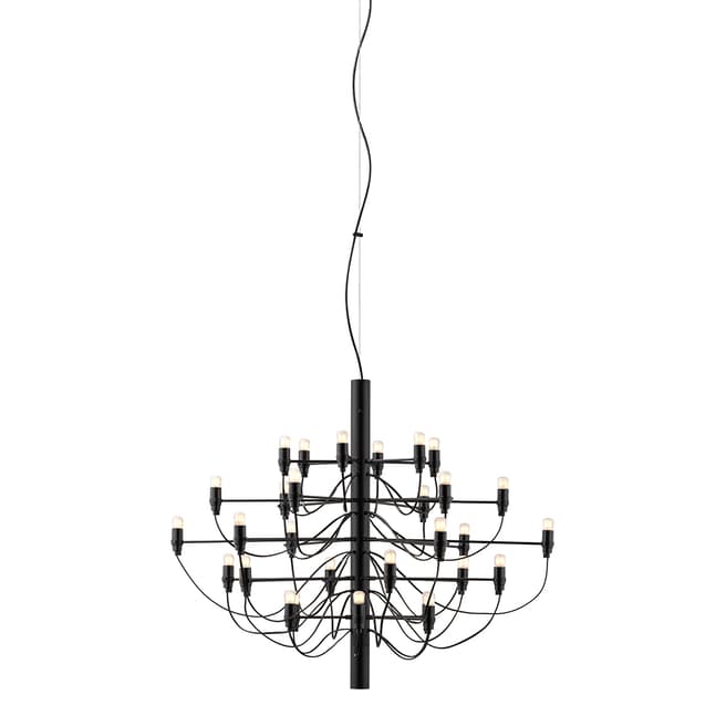 Flos 2097/30 Suspension Lamp, Clear Bulbs, Matt Black