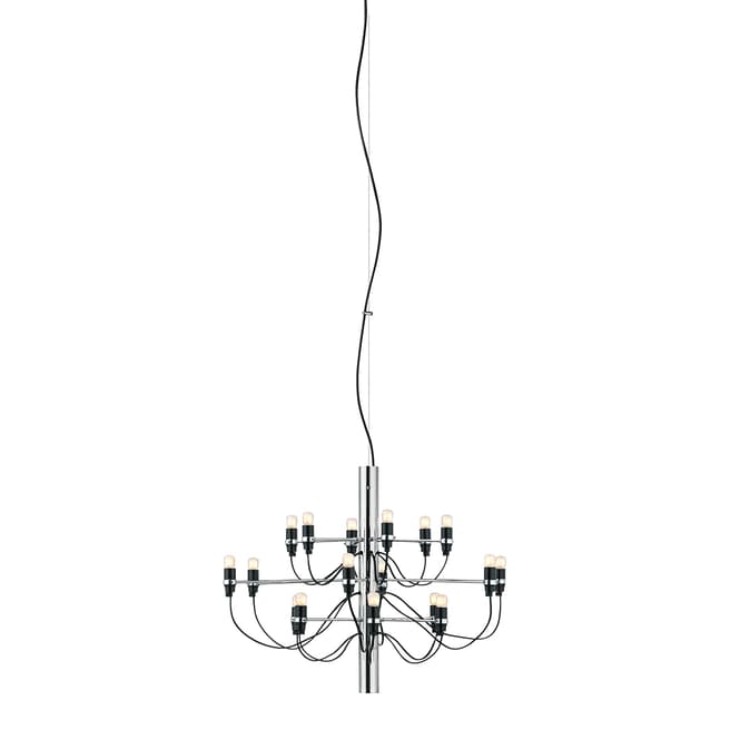 Flos 2097/18 Suspension Lamp, Clear Bulbs, Chrome