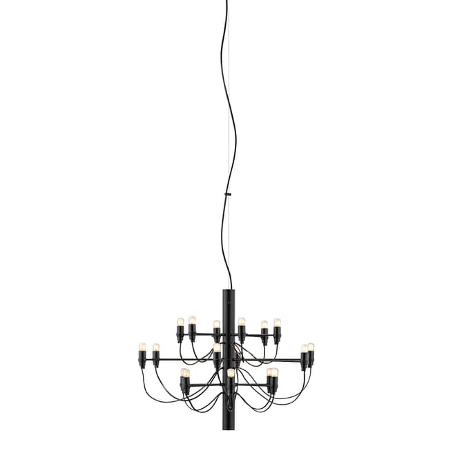 Flos 2097/18 Suspension Lamp, Clear Bulbs, Matt Black